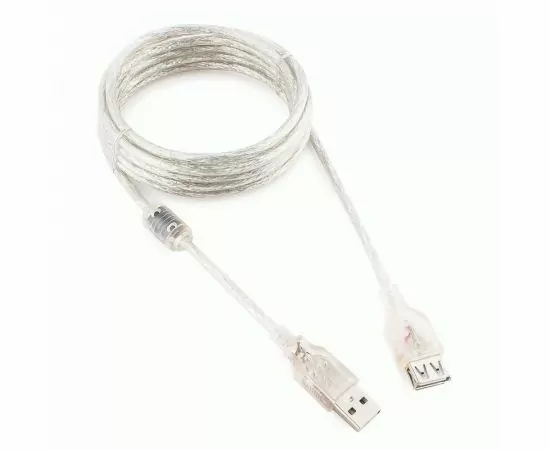 711338 - Кабель удлинитель USB(A)гн. 2.0 - USB(A)шт. Pro Cablexpert  3м, экран, феррит (1)