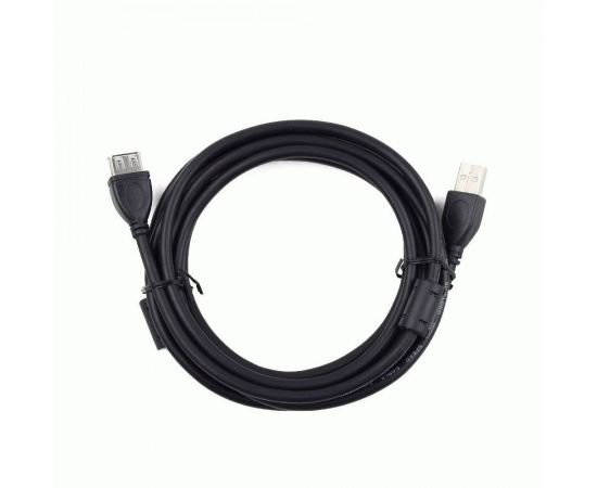 711343 - Кабель удлинитель USB(A)гн. 2.0 - USB(A)шт. Pro Cablexpert, AM/AF, 3м, экран, 2феррит., (1)