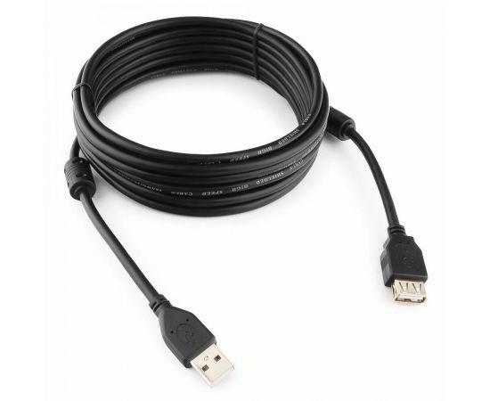 711344 - Кабель удлинитель USB(A)гн. 2.0 - USB(A)шт. Pro Cablexpert, AM/AF, 4.5м, экран, 2феррит. (1)