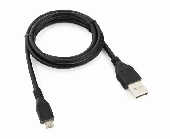 711364 - Кабель USB(A)шт. 2.0 - microUSBшт. 2-стор.  Pro Cablexpert, AM/microBM 5P, 1м, экран, черный, пакет (1)