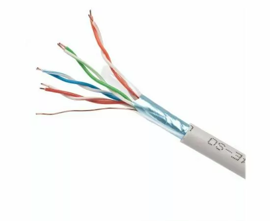 711461 - Cablexpert кабель FTP 4x2x0.48 мм, кат.5e, CCA, одножил., экран, 305 м, серый (1)