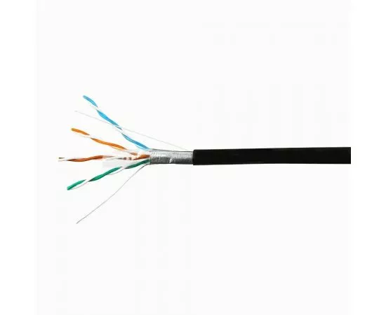 711474 - SkyNet Premium кабель FTP 4x2x0,51, медный, кат.5e, одножил., OUTDOOR, 305 м, коробка, черный (1)