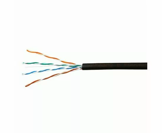 711481 - SkyNet Standart кабель UTP 4x2x0,48, медный, кат.5e, одножил., OUTDOOR, 305 м, коробка, черный (1)