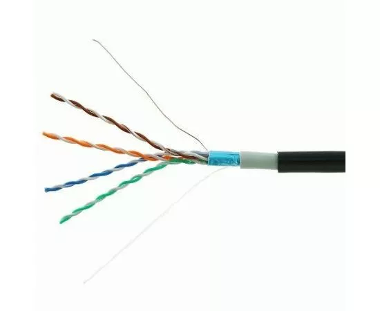 711485 - Cablexpert кабель FTP 4x2x0.52 мм, медный, кат.5e одножил., экран, 305 м, для внешней прокладки (1)