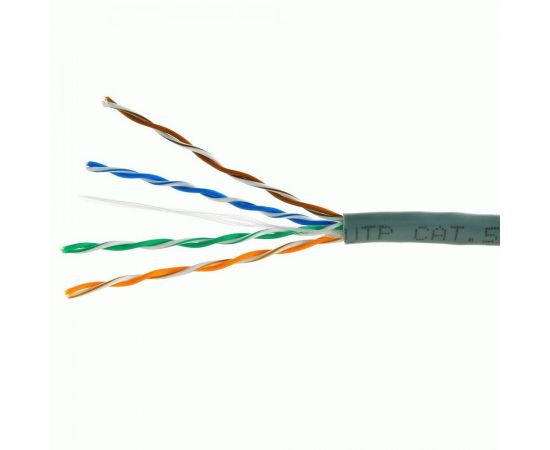 711489 - Cablexpert кабель UTP 4x2x0.48 мм, медный, кат.5e, одножил., 100 м, серый (1)