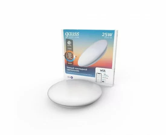 784727 - Gauss св-к св/д декоративный упр. димм. 25W(2000lm) 2K-4K-6K 400x70 Wi-Fi Smart Home 2050112 (1)