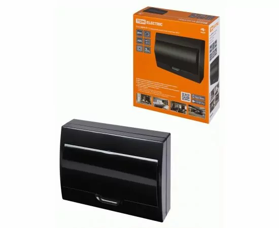 806606 - TDM бокс (корпус) пластик. ЩРН-П-12 мод. навесной, Антрацит IP41 SQ0901-0904 (1)