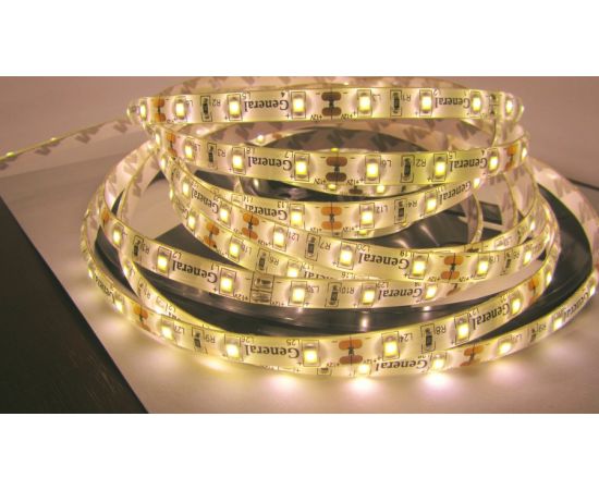 659716 - General PRO лента св/д 12V 4.8W/m 60led/m IP65 3000K 2K 420lm/m гермет 5м GLS-2835 500120 (1)