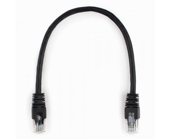 711888 - Cablexpert патч-корд UTP cat6, 0,25м, литой, многожильный (черный) (1)