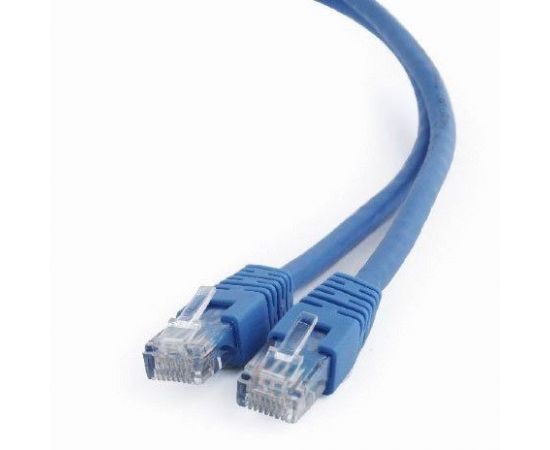 711893 - Cablexpert патч-корд UTP cat6, 0,5м, литой, многожильный (синий) (1)