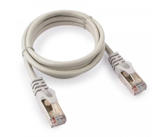 711917 - Cablexpert патч-корд FTP cat5e, 1м, литой, многожильный (серый) (1)