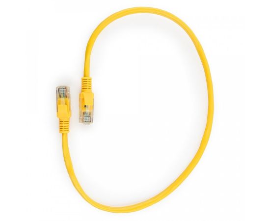 711921 - Cablexpert патч-корд UTP cat5e, 0,5м, литой, многожильный (желтый) (1)