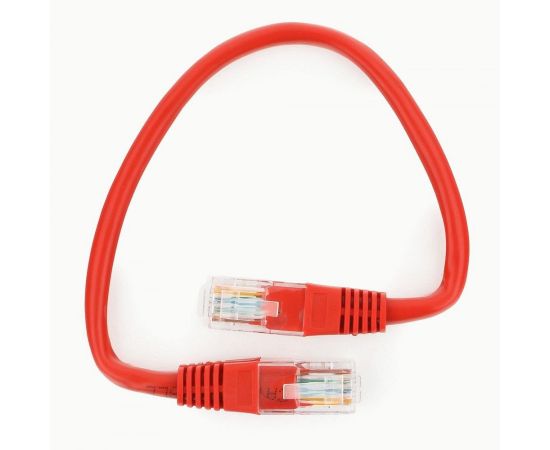711926 - Cablexpert патч-корд UTP cat5e, 0,25м, литой, многожильный (красный) (1)
