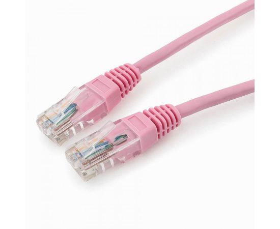711929 - Cablexpert патч-корд UTP cat5e, 0,5м, литой, многожильный (розовый) (1)