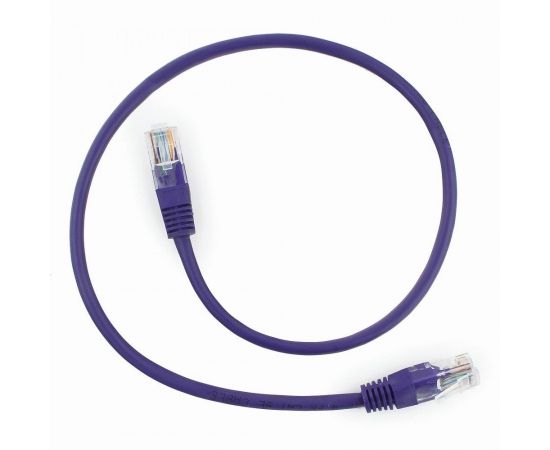 711930 - Cablexpert патч-корд UTP cat5e, 0,5м, литой, многожильный (фиолетовый) (1)