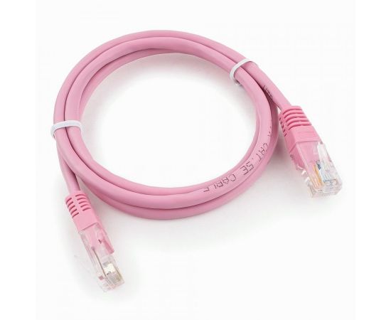 711932 - Cablexpert патч-корд UTP cat5e, 1м, литой, многожильный (розовый) (1)