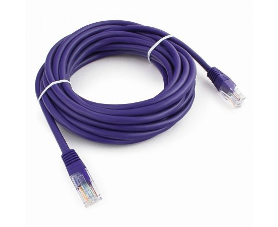 711937 - Cablexpert патч-корд UTP cat5e, 5м, литой, многожильный (фиолетовый) (1)