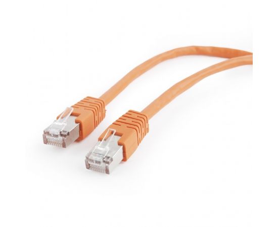 711946 - Cablexpert патч-корд FTP cat5e, 0,5м, литой, многожильный (оранжевый) (1)
