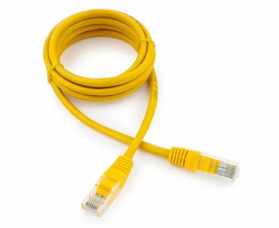 711951 - Cablexpert патч-корд UTP cat5e, 1,5м, литой, многожильный (желтый) (1)