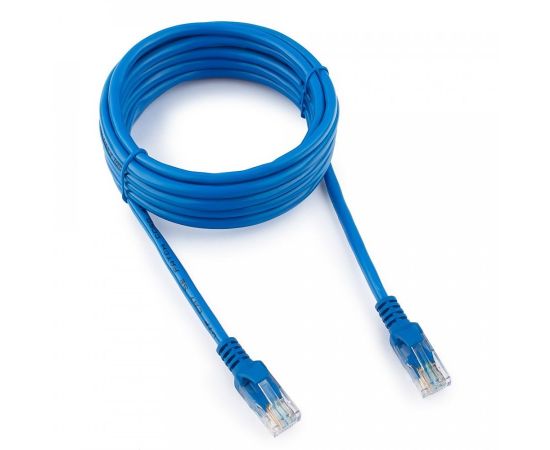 711952 - Cablexpert патч-корд UTP cat5e, 3м, литой, многожильный (синий) (1)