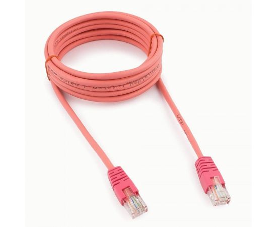 711967 - Cablexpert патч-корд UTP cat5e, 3м, литой, многожильный (розовый) (1)
