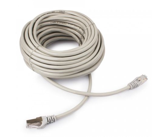 711980 - Cablexpert патч-корд FTP cat6, 15м, литой, многожильный (серый) (1)