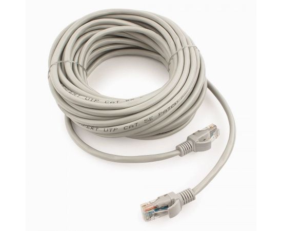 711986 - Cablexpert патч-корд медный UTP cat5e, 10м, литой, многожильный (серый) (1)