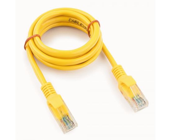 711995 - Cablexpert патч-корд медный UTP cat5e, 1м, литой, многожильный (желтый) (1)