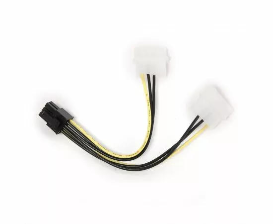 712167 - Разветвитель питания Cablexpert, 2xMolex - PCI-E 6pin, для подкл. в/к к б/п (1)