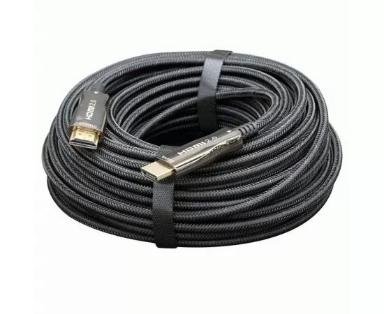 758862 - Активный кабель HDMIшт. - HDMIшт. Cablexpert, 100м,v2.0, 19M/19M, AOC Premium Series,позол.разъемы, (1)