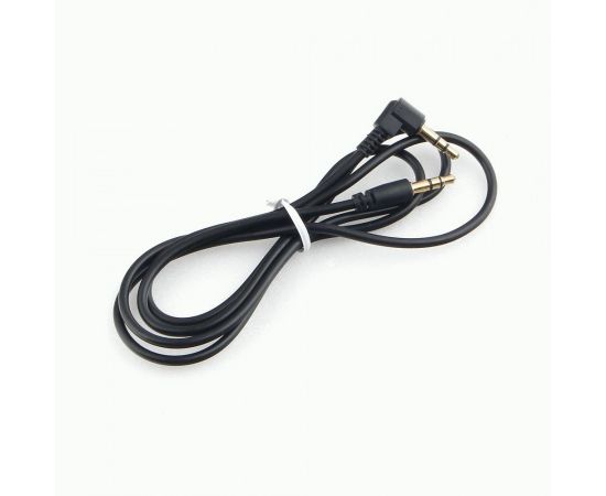 758907 - Аудио кабель jack 3,5шт. - jack 3,5шт. угловой Cablexpert, черный, 1м, блистер (1)