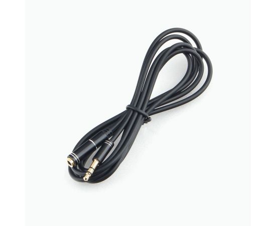 758918 - Аудио кабель удлинитель для наушников Jack3,5шт - Jack3,5гн. Cablexpert, черный, 1.5м, блистер (1)