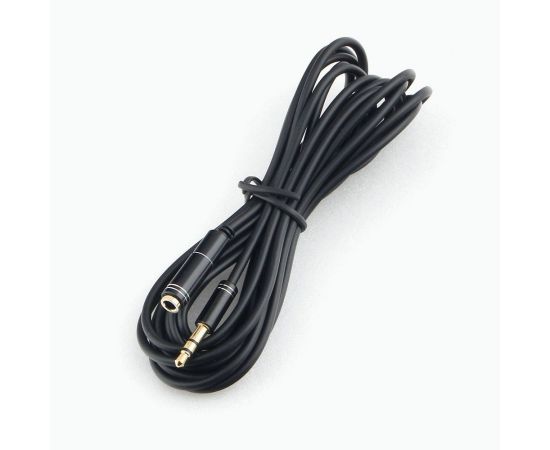758920 - Аудио кабель удлинитель для наушников Jack3,5шт - Jack3,5гн. Cablexpert, черный, 3м, блистер (1)