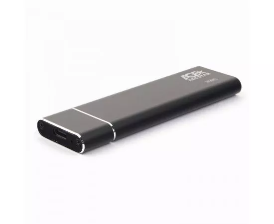 758941 - USB 3.1 Type-C Внешний корпус M.2 NVME (M-key) AgeStar 31UBNV5C (BLACK), алюминий, черный (1)