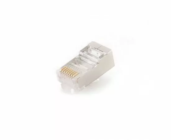 760636 - Штекер 8p8c (RJ45) cat 5e, экранированная, 30 микрон (уп. 100 шт.), цена за уп-ку (1)