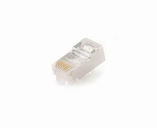 760637 - Штекер 8p8c (RJ45) cat 5e, PLUG5SP/10, экран, контакты 30 микрон (уп. 10 шт.), цена за уп-ку (1)