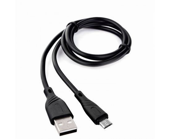 771083 - Дата-кабель USB(A)шт. - microUSBшт. Cablexpert серия Classic 1, 2,4A, 1м, черный, кор, подвес, 17910 (1)