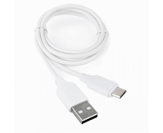 771084 - Дата-кабель USB(A)шт. - microUSBшт. Cablexpert серия Classic 2, 2,4A, 1м, белый, кор, подвес, 17914 (1)