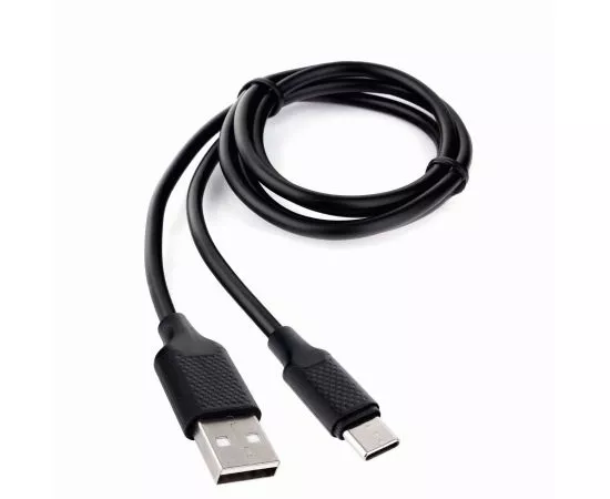 771089 - Дата-кабель USB(A)шт. - Type C шт. Cablexpert серия Classic 2, 3A, 1м, черный, кор, подвес,17908 (1)