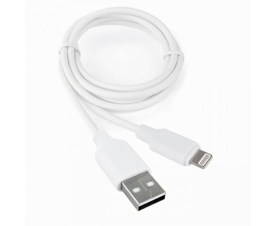 771093 - Дата-кабель USB(A)шт. - 8pin шт.(iphone) Cablexpert серия Classic 2, 2.1A,1м,белый,кор.,подвес,17900 (1)
