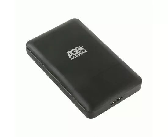 783838 - USB 3.0 Внешний корпус 2.5 SATAIII HDD/SSD AgeStar 3UBCP3 (BLACK) USB 3.0, пластик, черный, 16194 (1)
