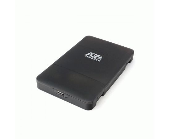 783841 - USB 3.0 Внешний корпус 2.5 SATAIII HDD/SSD AgeStar 3UBCP3C (BLACK) USB 3.0,пласт,чер, безвинт,18796 (1)