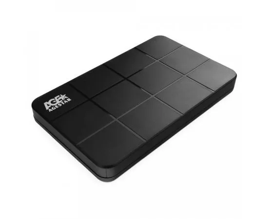 783843 - USB 3.0 Внешний корпус 2.5 SATAIII HDD/SSD AgeStar 3UB2P1 (BLACK) пластик, чёрный, 14661 (1)