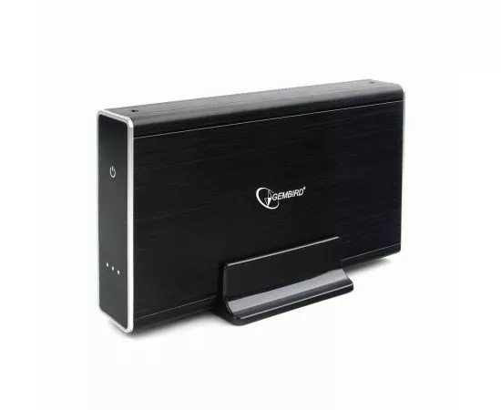 783886 - Внешний корпус 3.5 Gembird EE3-U3S-80, чёрный, USB 3.0, SATA, HDD/SSD, алюминий, 16716 (1)