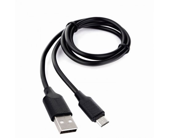771085 - Дата-кабель USB(A)шт. - microUSBшт. Cablexpert серия Classic 2, 2,4A, 1м, черный, кор, подвес,17915 (1)