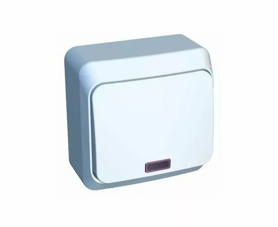 16108 - Systeme Electric Этюд выкл. (перекл. проходной) ОУ 1кл. бел. (пл.осн., инд.) BA10-007B (25!) (1)