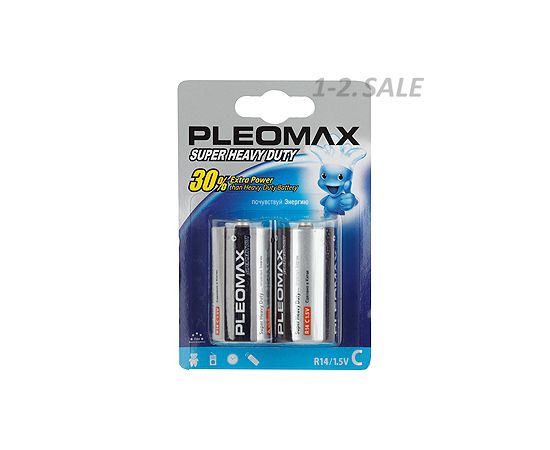 16308 - Элемент питания Pleomax R14/343 BL2 (1)