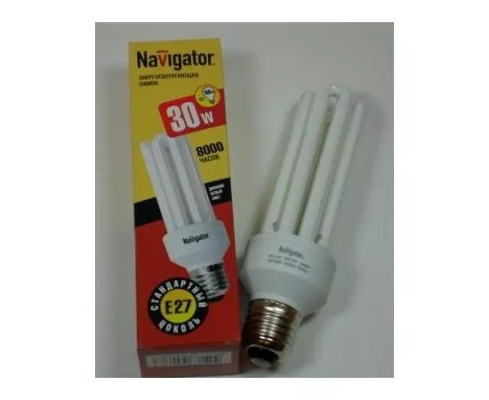 26728 - Лампа люмин. Navigator 4U E27 30W 6400K 158x46(9) NCL-4U-30-860-E27 94038 (1)