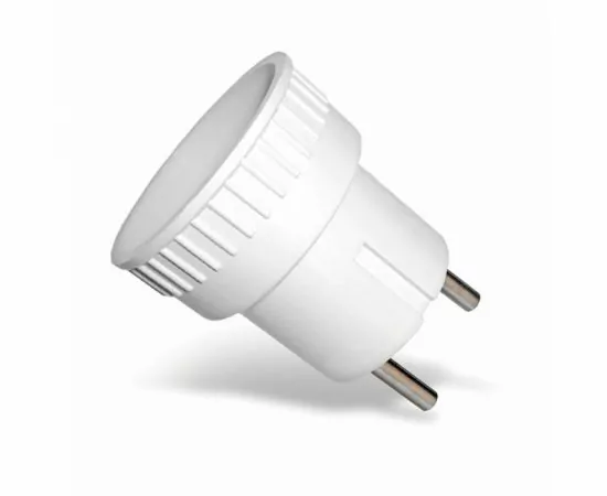 240860 - UNIVersal сет. вилка-переходник (адаптер) 6А 250В (АБС-пластик, белый) А109 (1)