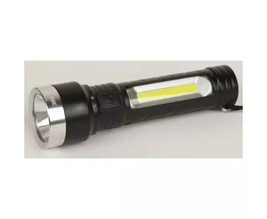 808321 - ЭРА фонарь ручной UA-501 5W (400lm), COB+LED, резина, Li-Ion аккум., IP44 0108 (1)